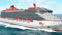 a cruise ship in the water