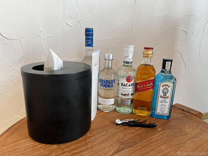 a group of bottles of alcohol on a table