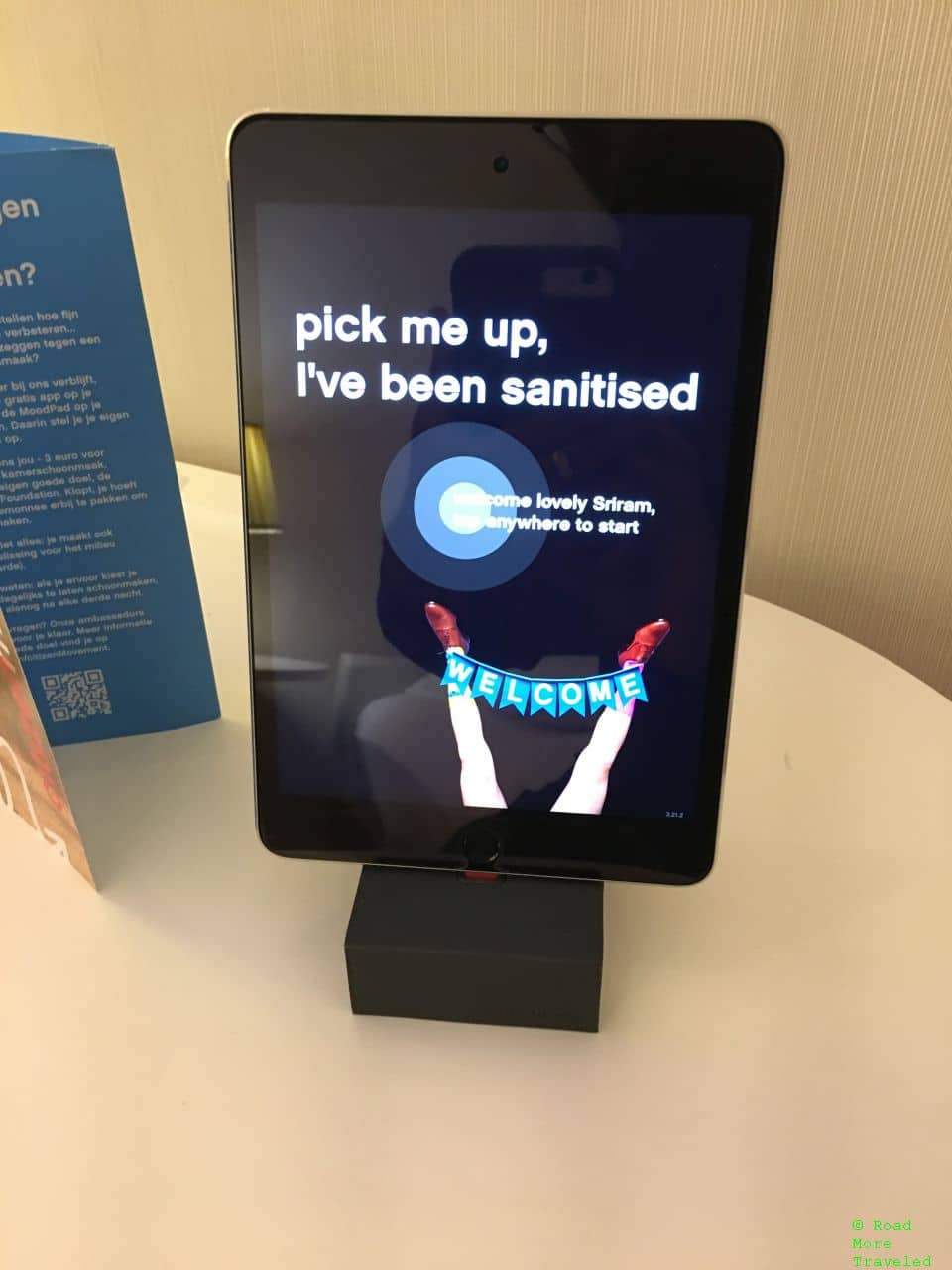 citizenM Paris Charles de Gaulle Hotel - room control tablet
