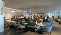 Air France Lounge Paris Terminal 2E Hall L - center seating