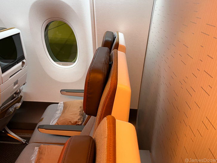 a seat in a plane