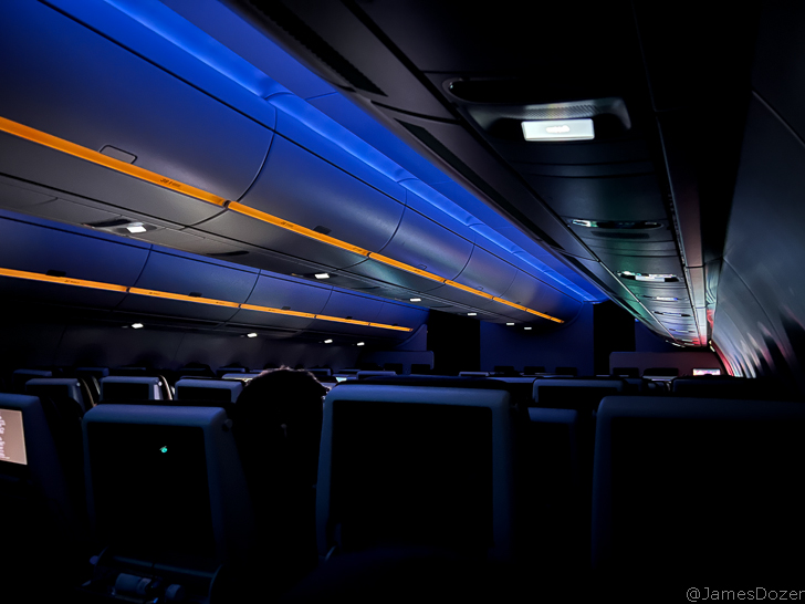 a row of seats in an airplane