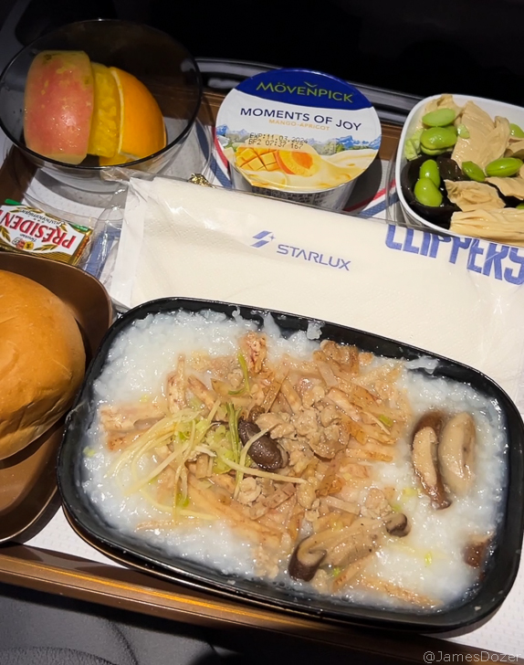 food on a tray