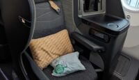 a seat in a plane