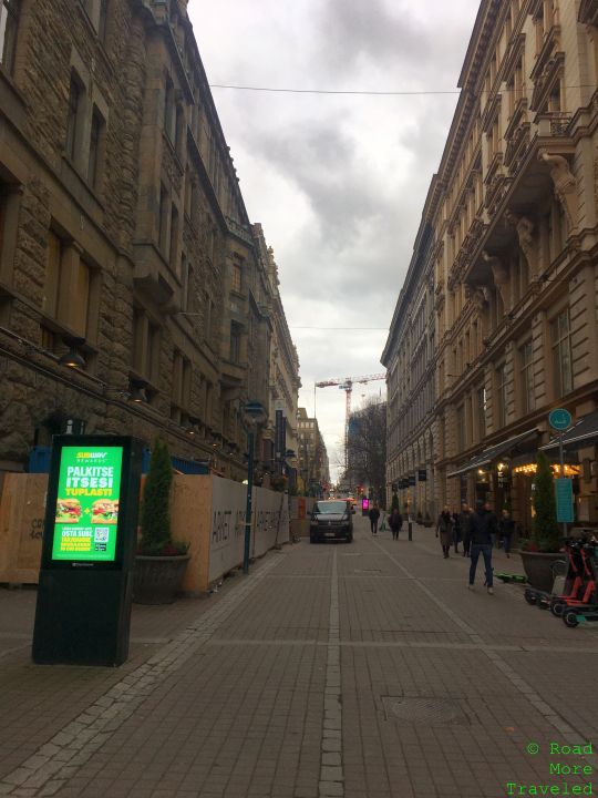 Street in Old Town Helsinki