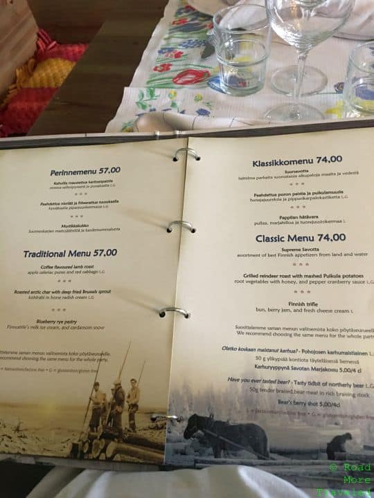 Enjoying a Fall Day in Helsinki - Restaurant Savotta menu