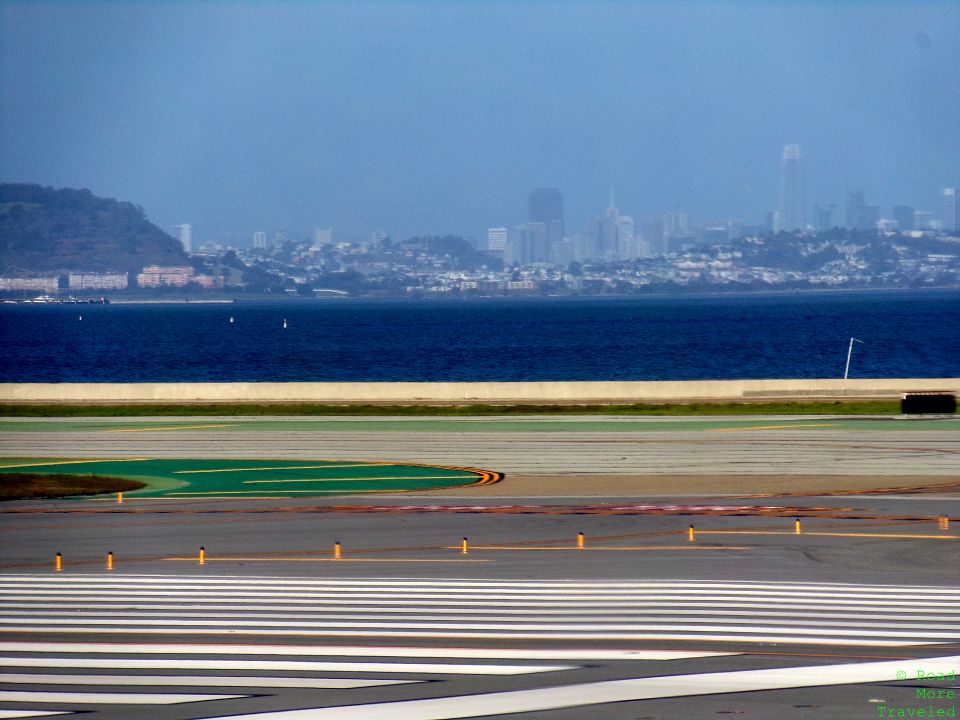 San Francisco skyline from SFO