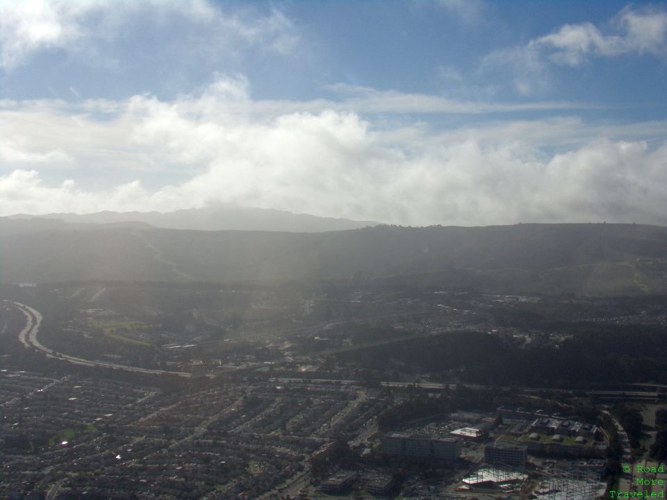 Marine layer west of SFO