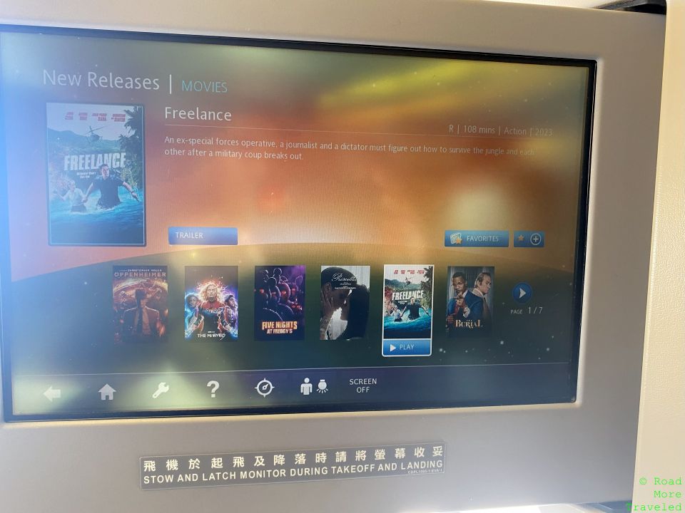 EVA Air Western movies