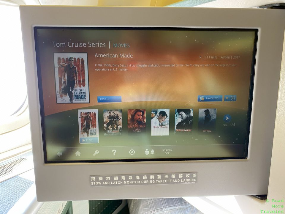 EVA Air Tom Cruise movies