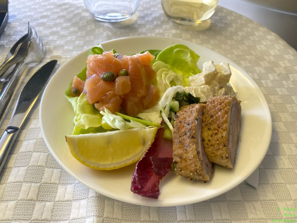EVA Business Class appetizer
