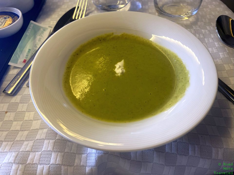 EVA Business Class soup