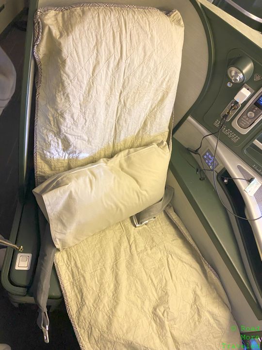 EVA Air B777-300ER Business Class bed