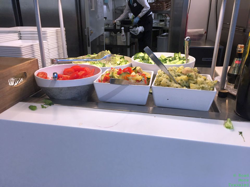 Finnair Lounge Helsinki - cold food options