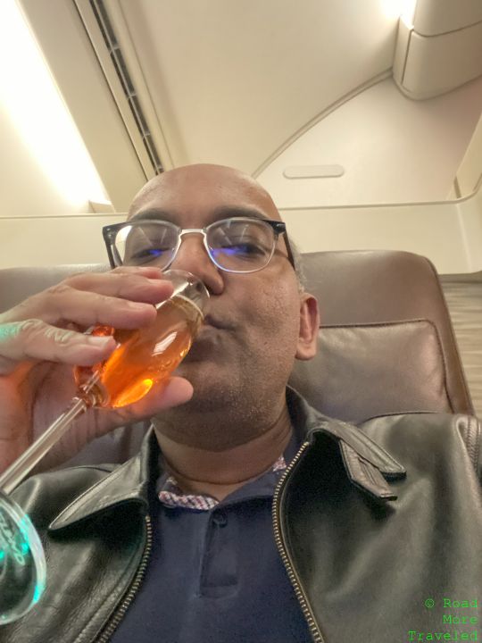 Champagne selfie in Abu Dhabi