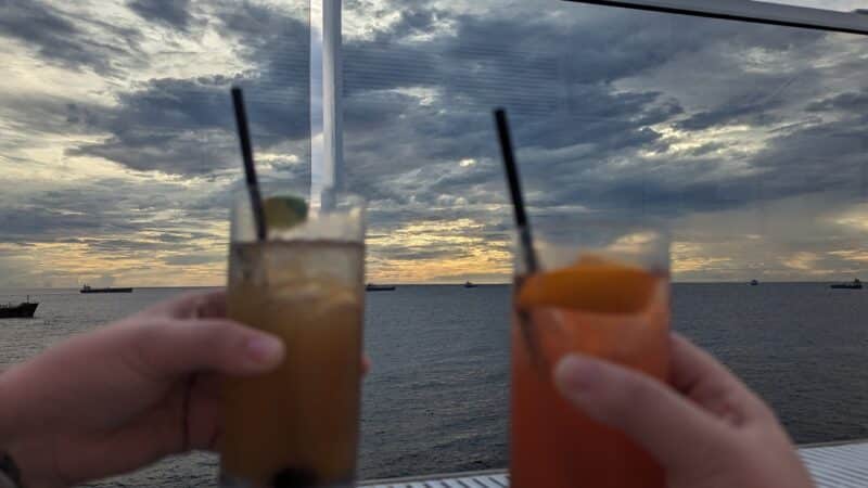 Sunset cocktails