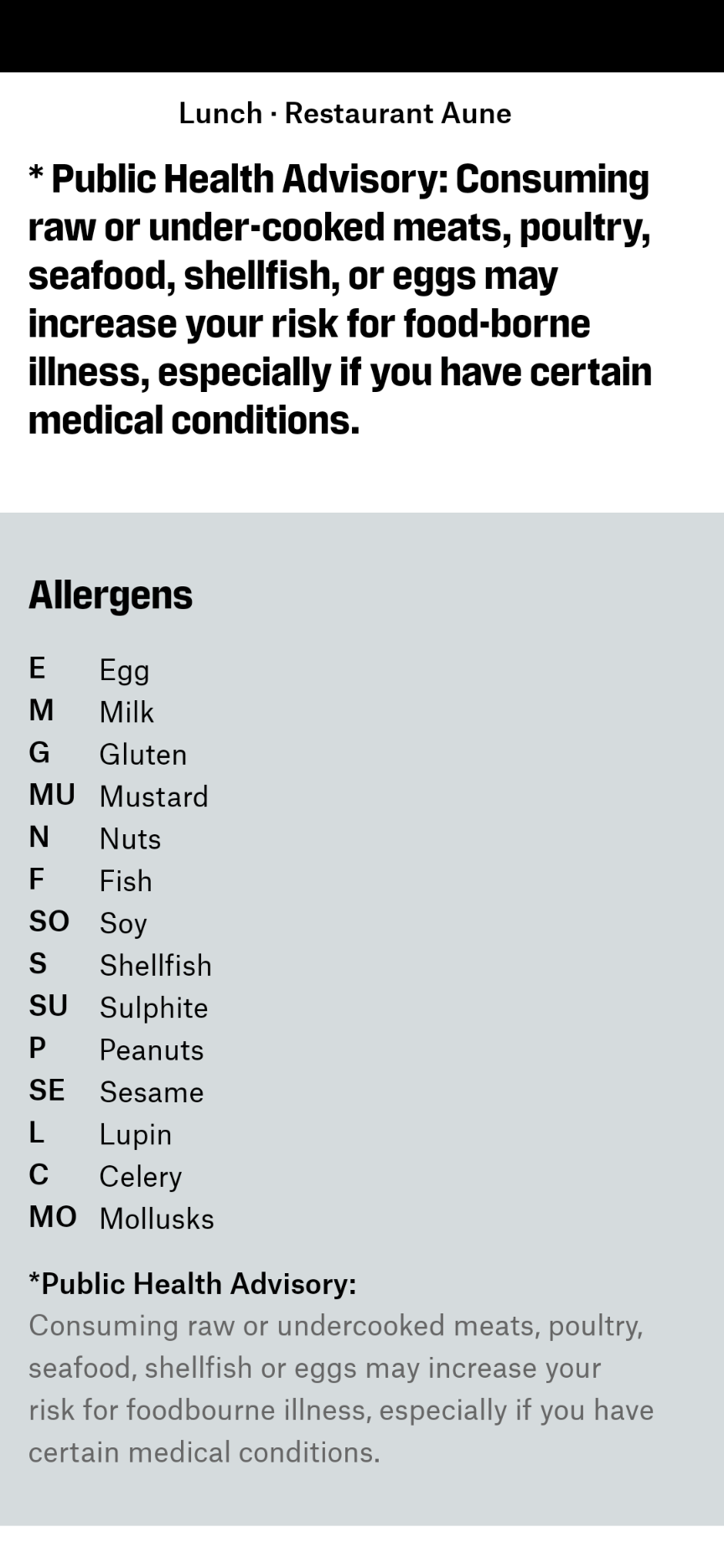 a screenshot of a medical conditions