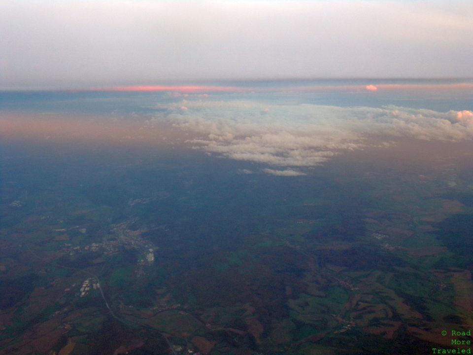 Sunset over central Germany