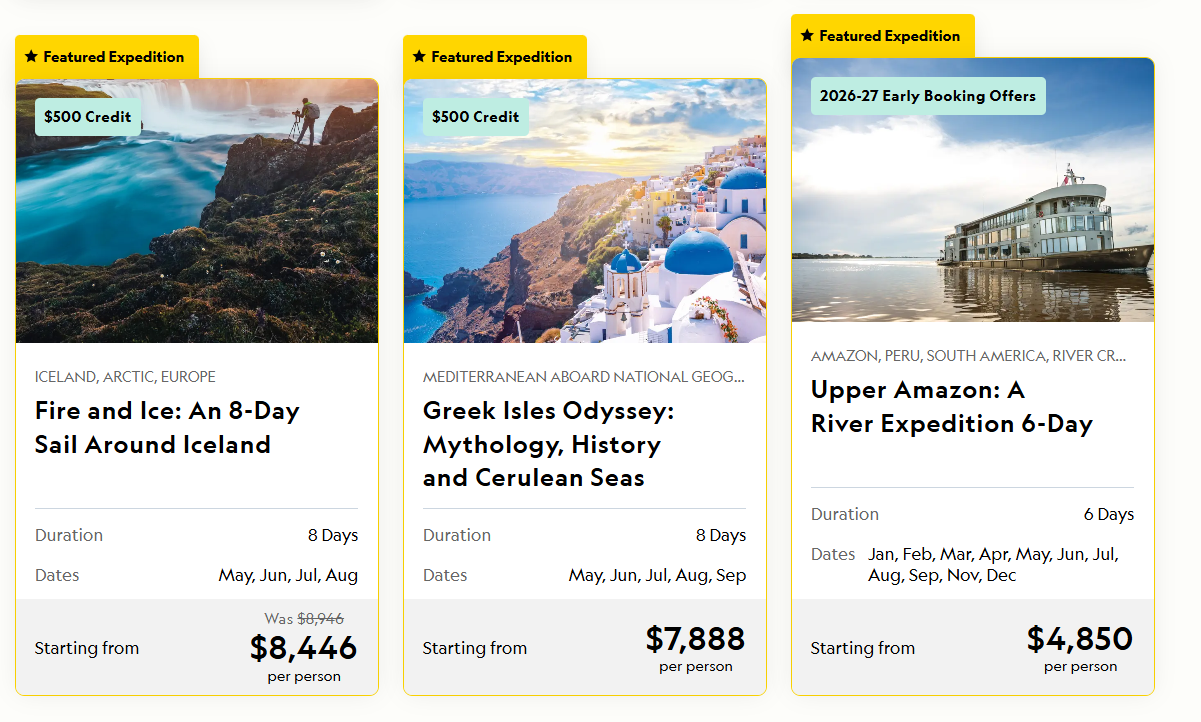a screenshot of a travel app