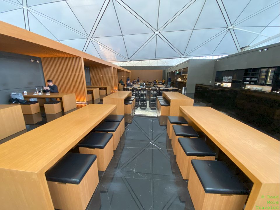 CX The Wing HKG Noodle Bar seating