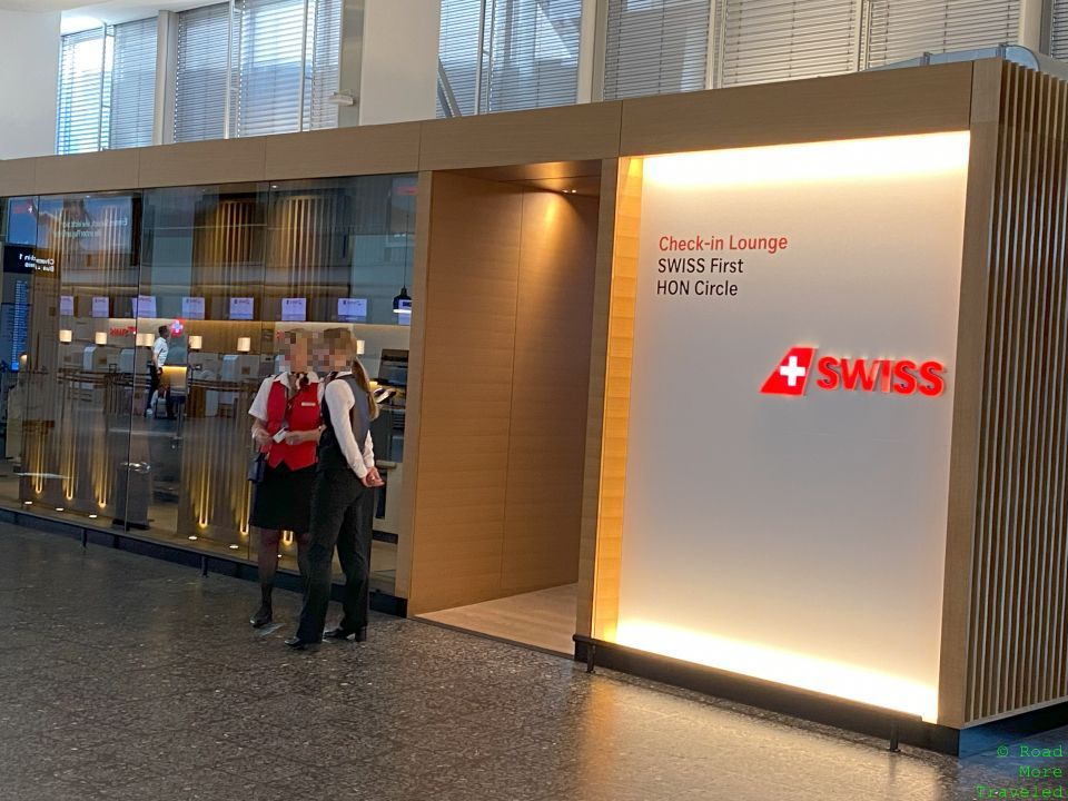 SWISS B777 First Class dedicated check-in