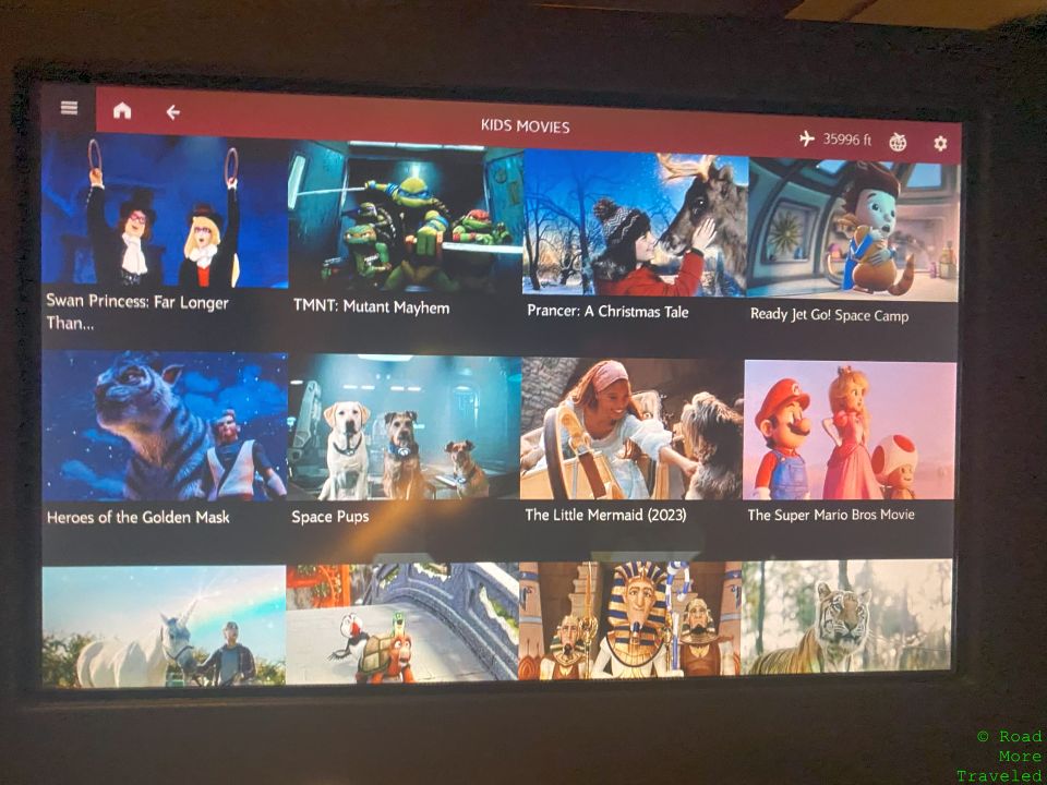 Qatar Airways B777-300ER Business Class - kids selection