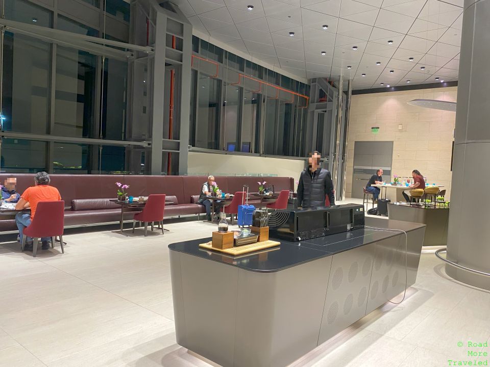 Qatar Airways Al Safwa First Lounge dining area