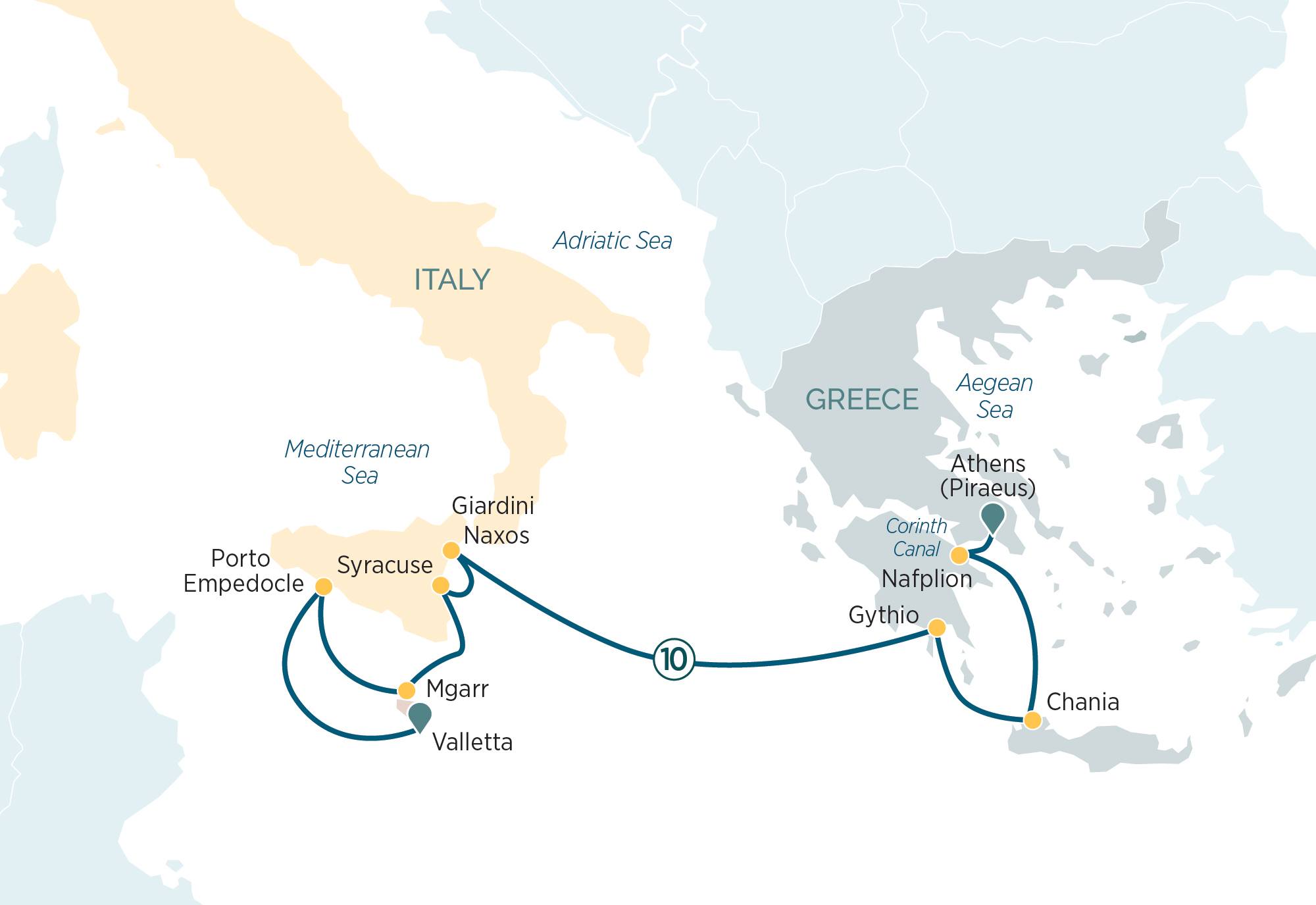 Emerald Cruises Mediterranean crossroad