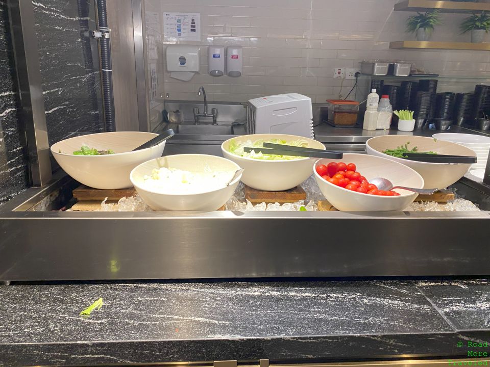 Plaza Premium Lounge Hong Kong Gate 1 - salad bar