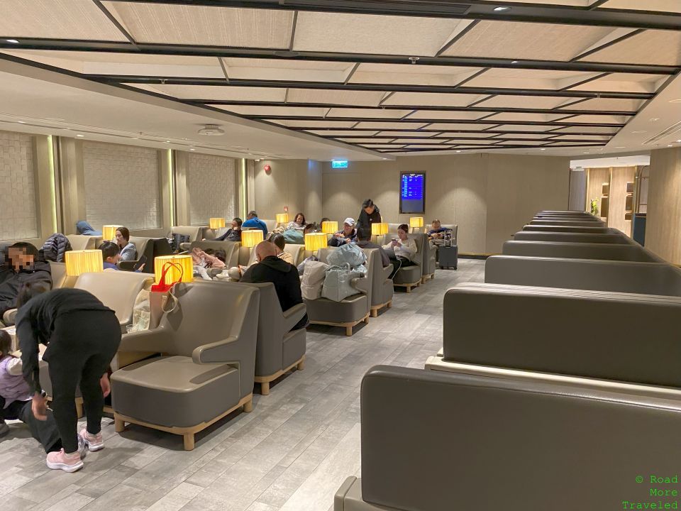 Plaza Premium Lounge HKG Gate 1 departures board