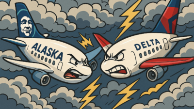 cartoon airplanes in the sky
