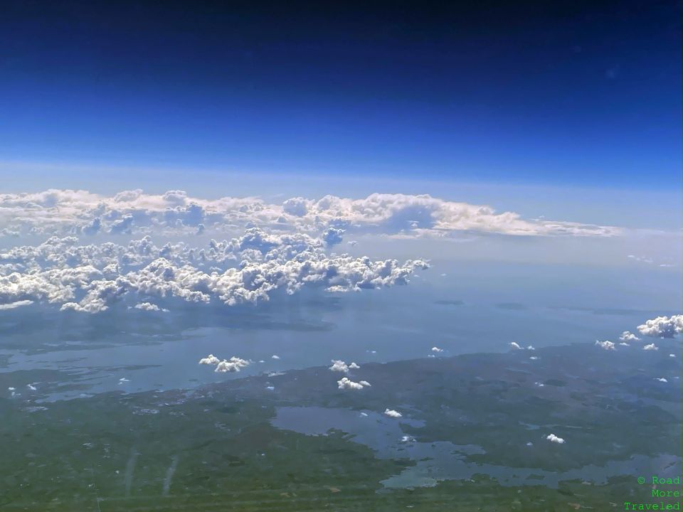 Flying off the coast of Ireland