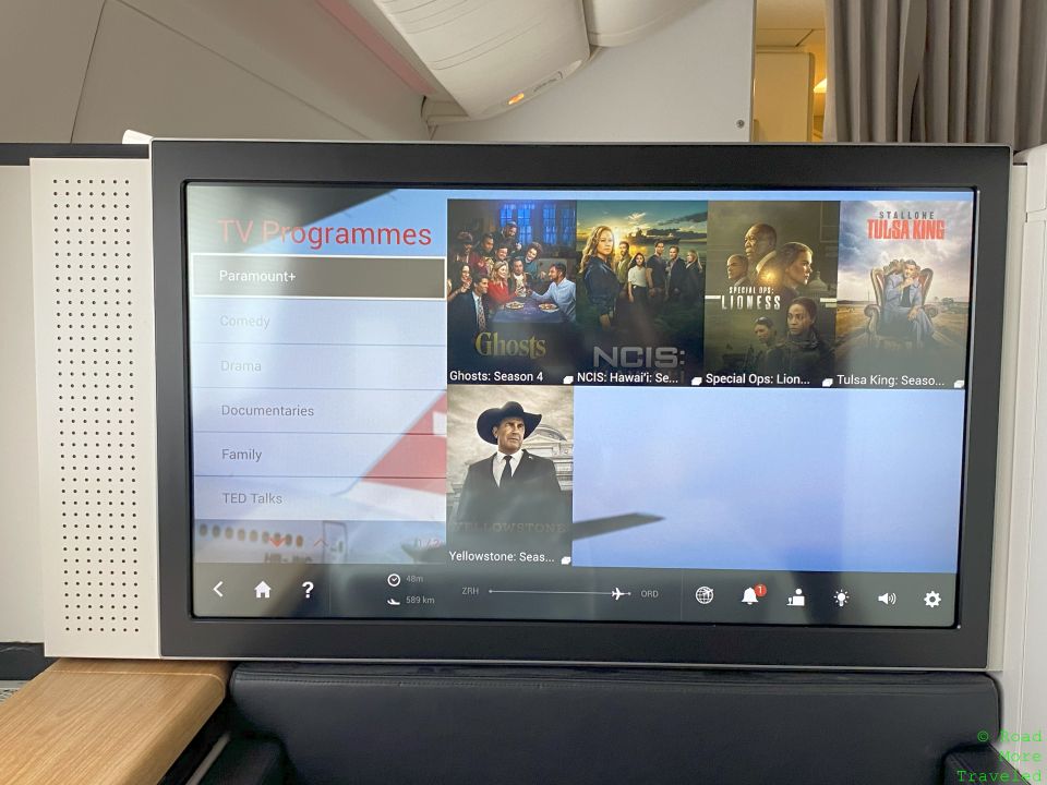 SWISS B777-300ER First Class TV shows