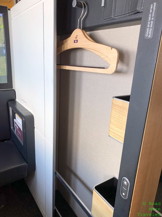SWISS B777-300ER First Class - storage closet