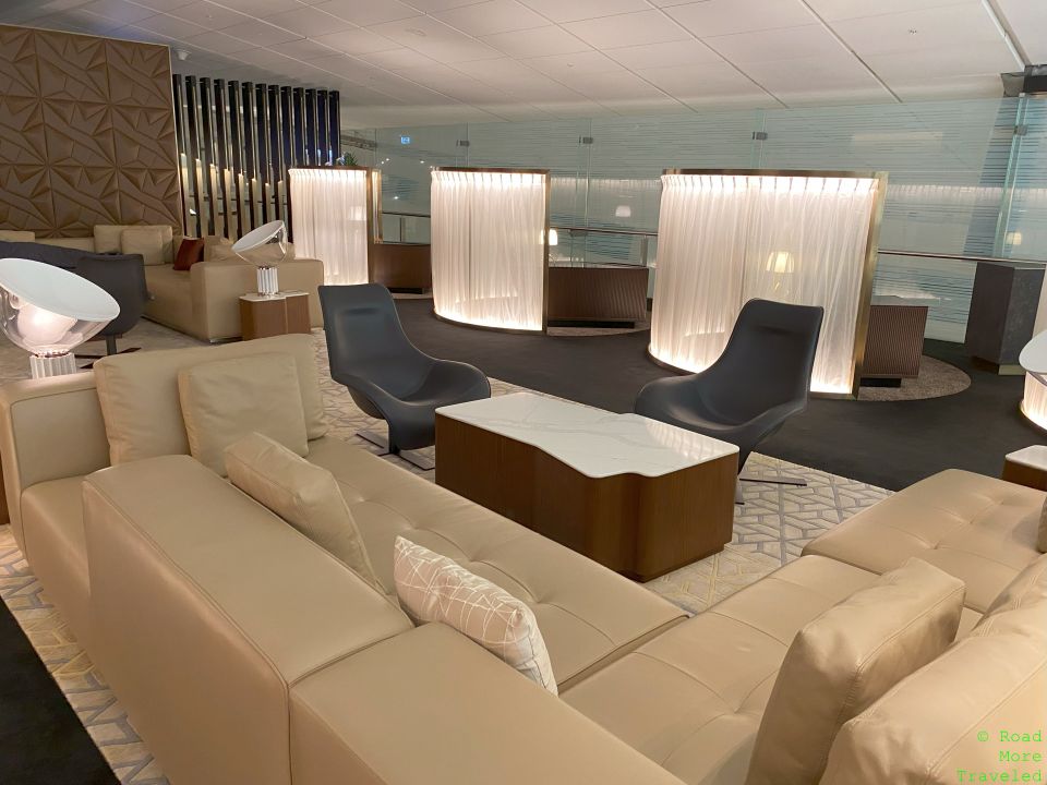 Etihad First Class Lounge Abu Dhabi - resting couches