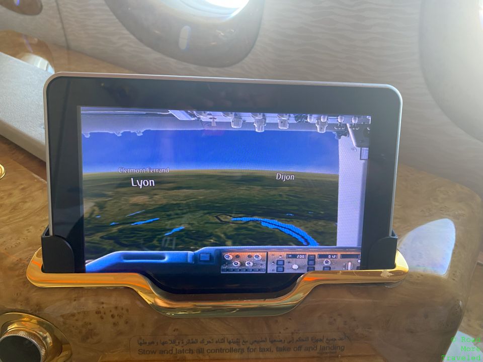 Emirates ICE duplicate tablet display