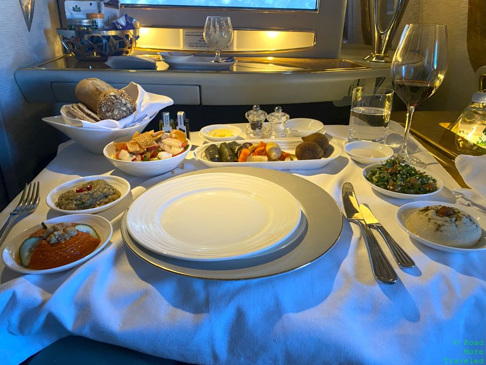 Emirates F mezze plate