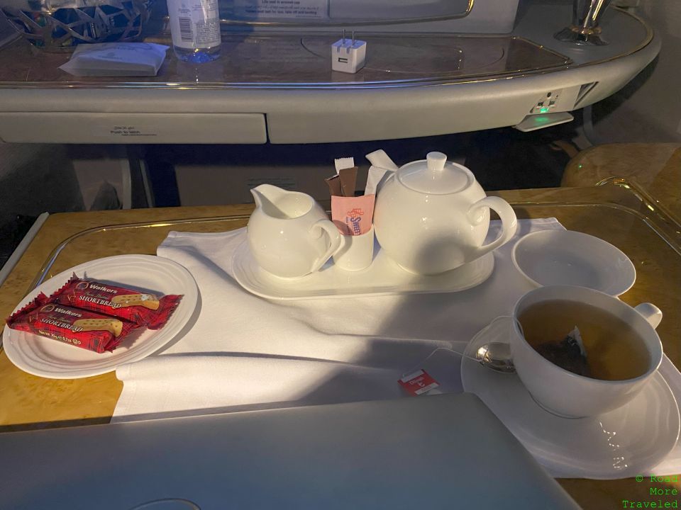 Emirates First Class tea