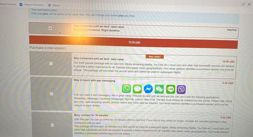 Emirates WiFi pricing