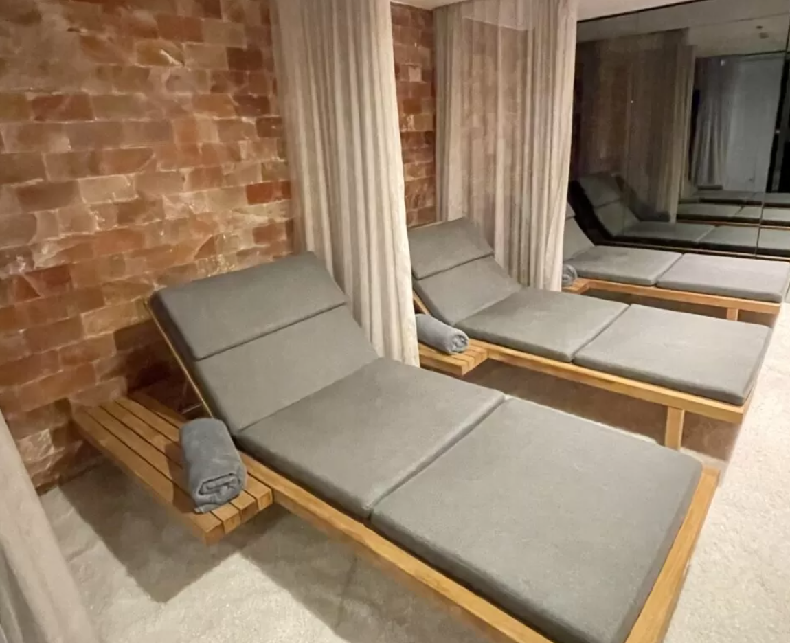 a group of chairs in a room