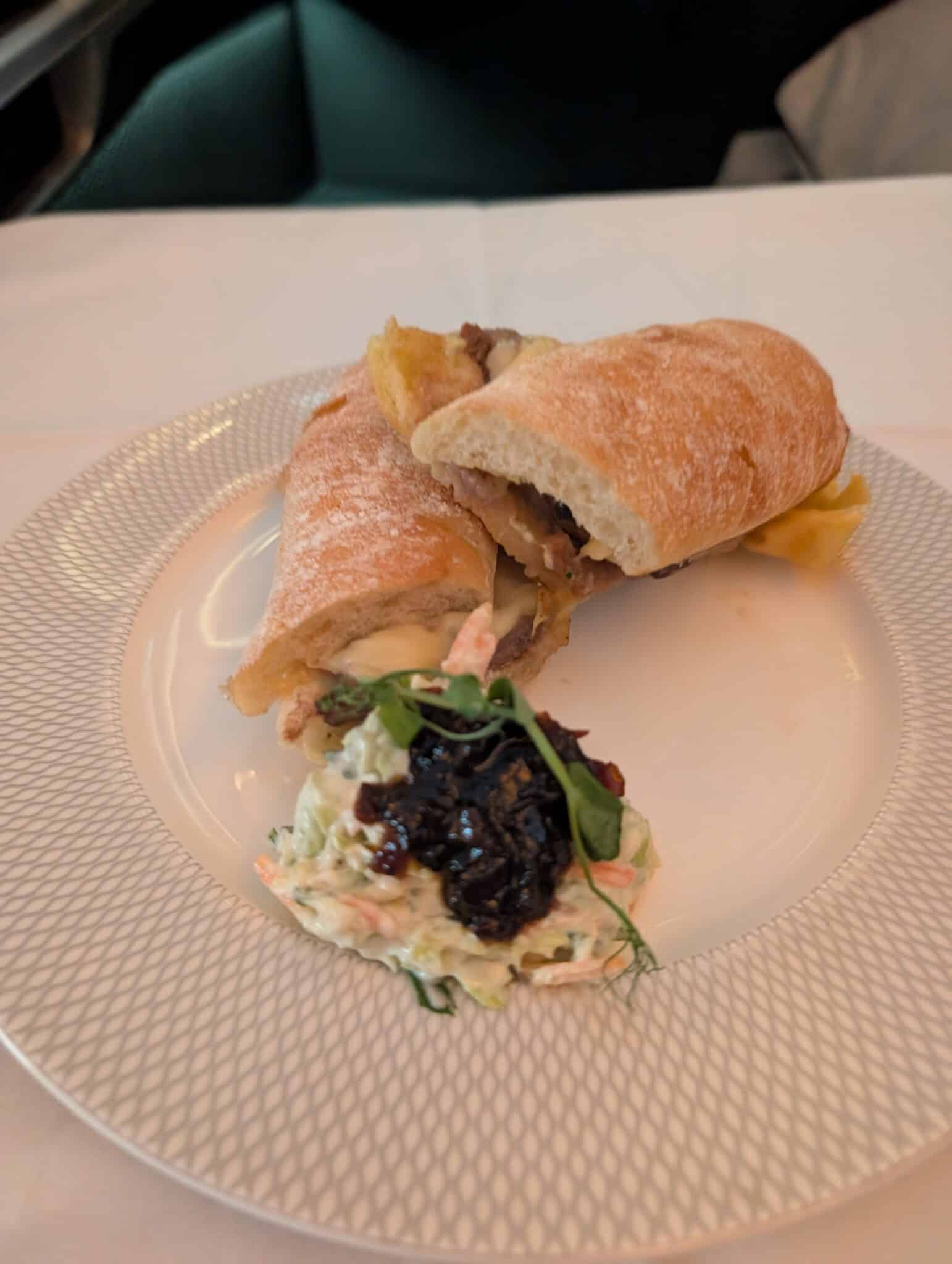a sandwich on a plate