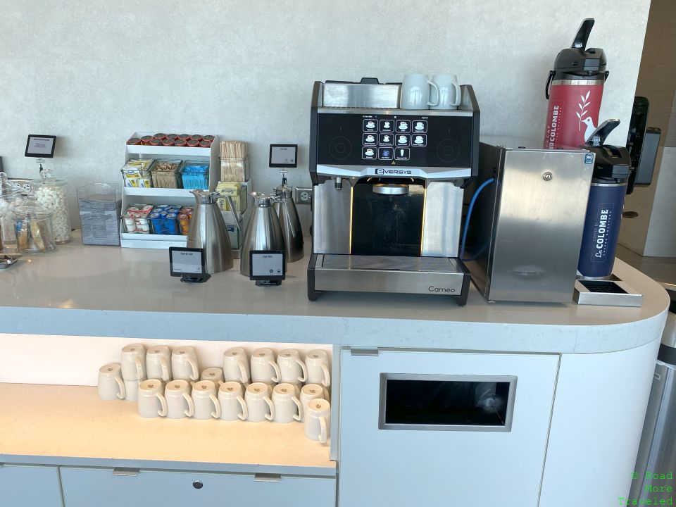 DFW Flagship Lounge coffee machine