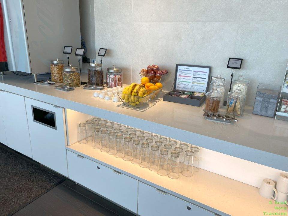 DFW Flagship Lounge snacks