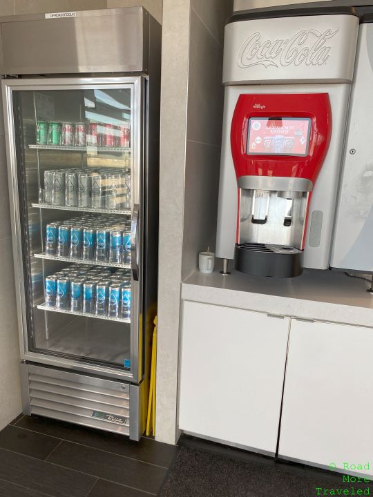 American Flagship Lounge DFW Coke machine