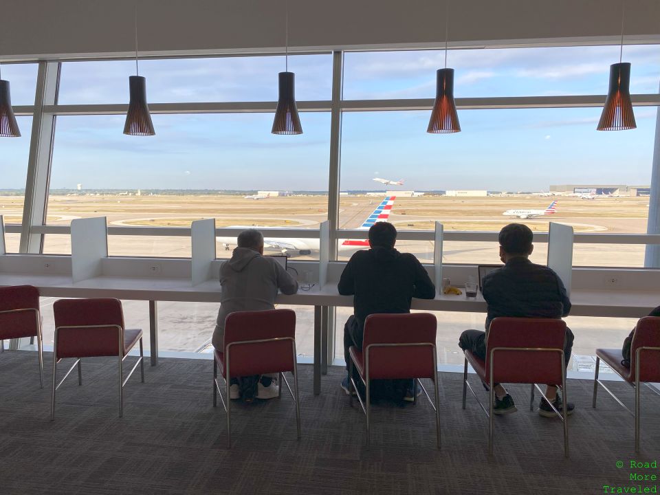 DFW Flagship Lounge work bench