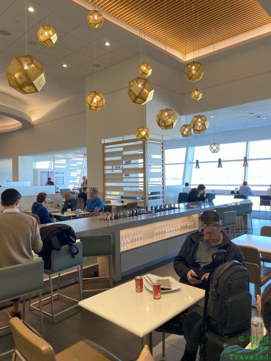 DFW Flagship Lounge ceiling lighting