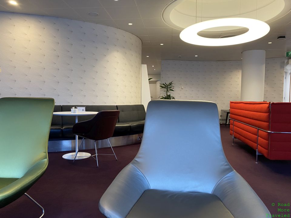 Virgin Atlantic Revivals Arrivals Lounge London lounger seating