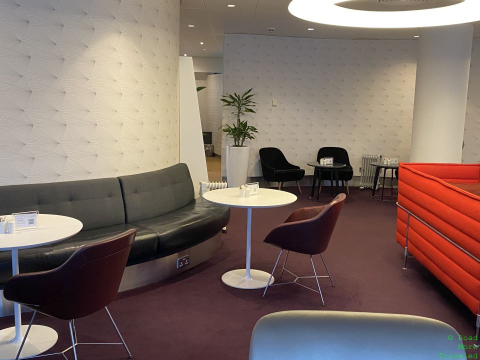 Virgin Atlantic Revivals Arrivals Lounge booth seating