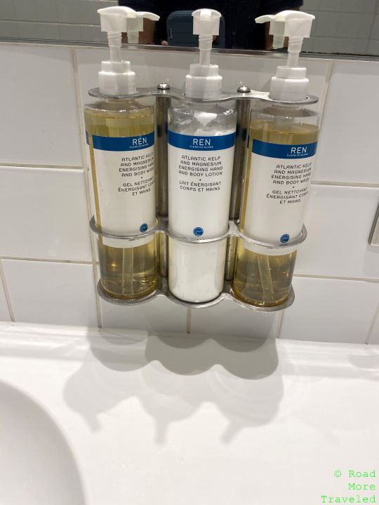 VS arrivals lounge LHR toiletries