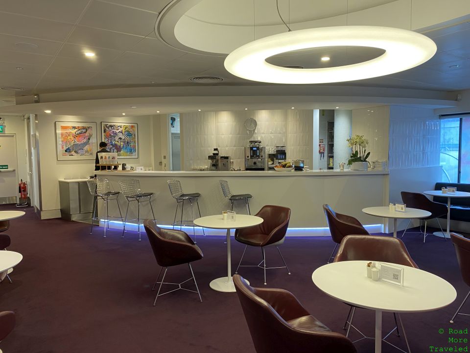 Virgin Atlantic Revivals Arrivals Lounge London - bar